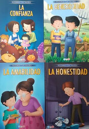 Portada del libro PACK HISTORIAS CON VALORES (HONESTIDAD,AMABILIDAD,GENEROSIDAD,CONFIANZA) BBMCW9644 - Compralo en ByAnaCeci.com