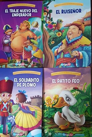 Portada del libro PACK PEQUE CUENTOS DE HADAS DE ANDERSEN II (TRAJE NUEVO DEL EMPERADOR, RUISEÑOR, SOLDADITO DE PLOMO, PATITO FEO)BBMCW9718 - Compralo en ByAnaCeci.com
