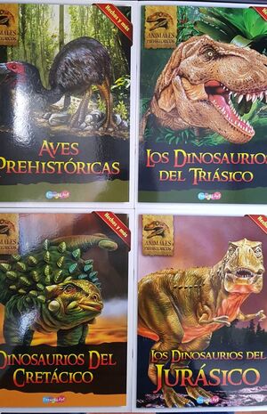 Portada del libro ANIMALES PREHISTORICOS: ANIMALES DEL CRETACICO, DINOSAURIOS DEL JURASICO,AVES PREHISTORICAS,DINOSAURIOS DEL TRIASICO - Compralo en ByAnaCeci.com