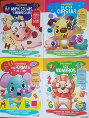 Portada del libro APRENDE LETRAS Y NUMEROS (4 MODELOS) BADAR4110 - Compralo en ByAnaCeci.com