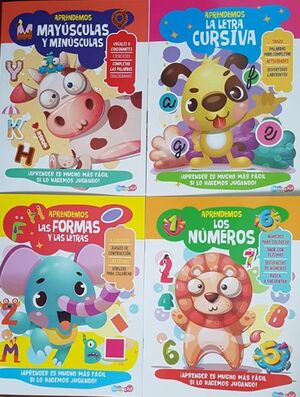 Portada del libro APRENDE LETRAS Y NUMEROS (4 MODELOS) BADAR4110 - Compralo en ByAnaCeci.com