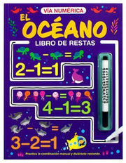 Portada del libro EL OCÉANO. LIBRO INTERACTIVO VÍA NUMÉRICA - Compralo en ByAnaCeci.com