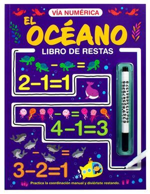 Portada del libro EL OCÉANO. LIBRO INTERACTIVO VÍA NUMÉRICA - Compralo en ByAnaCeci.com