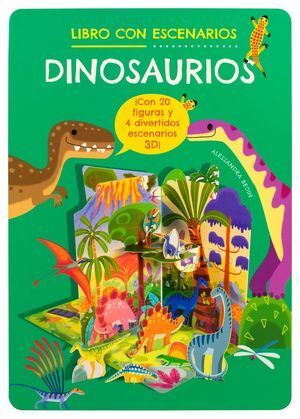Portada del libro DINOSAURIOS. LIBRO DIDÁCTICO CON ESCENARIOS - Compralo en ByAnaCeci.com