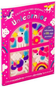 Portada del libro UNICORNIOS. CALCOMANIAS PARA VENTANAS - Compralo en ByAnaCeci.com