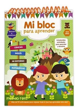 Portada del libro MI BLOC PARA APRENDER: 5-6 AÑOS - Compralo en ByAnaCeci.com