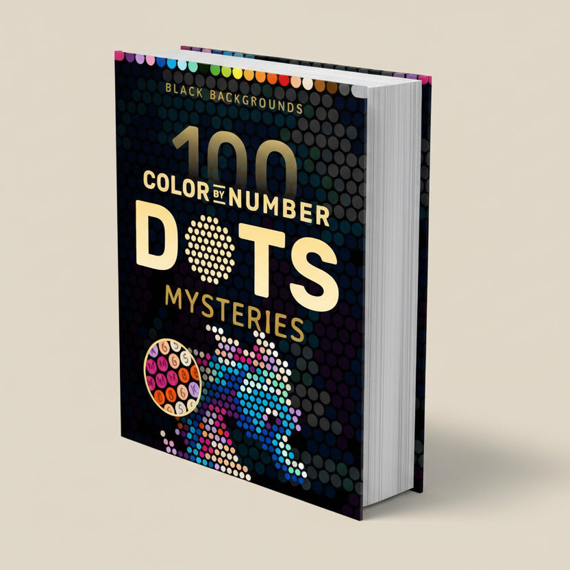 Libro de colorear Mystery | 100 caballito de mar | Color by number