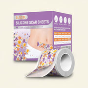 Laminas de Silicon Para Cicatrices | Diseño Floral | Rollo