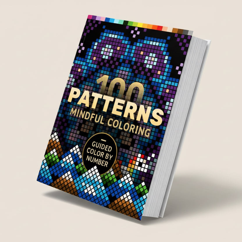 Libro de colorear Mystery | 100 paisajes | Color by number