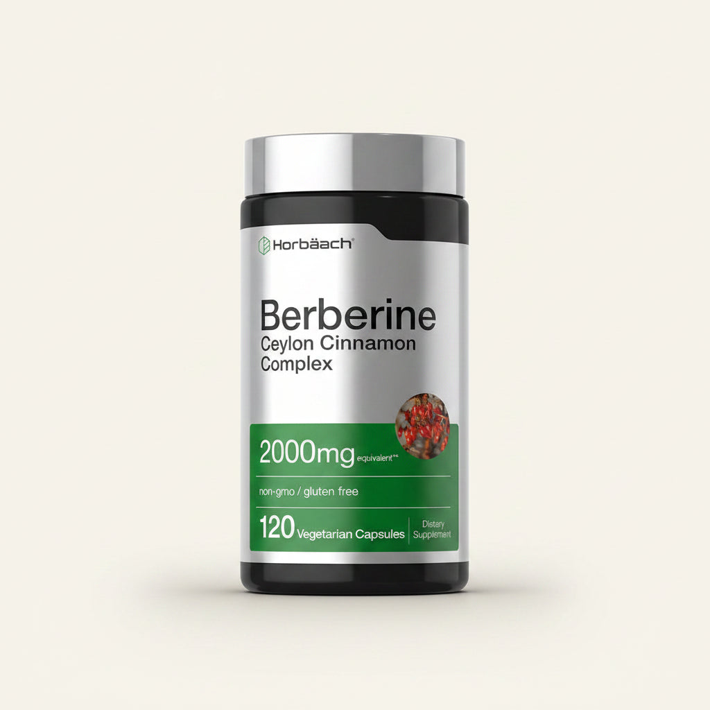 Complejo de berberina y canela de Ceilán | 120 capsulas vegetarianas | Horbaach