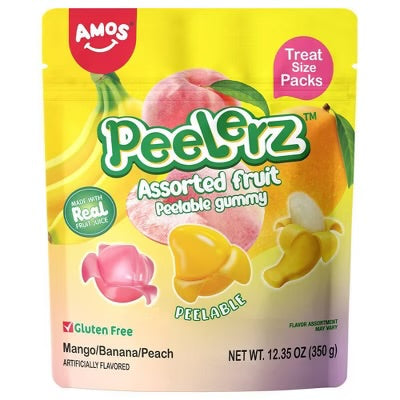 Peelerz - Gomitas Pelables - Durazno / Mango / Banano | 12.35 oz