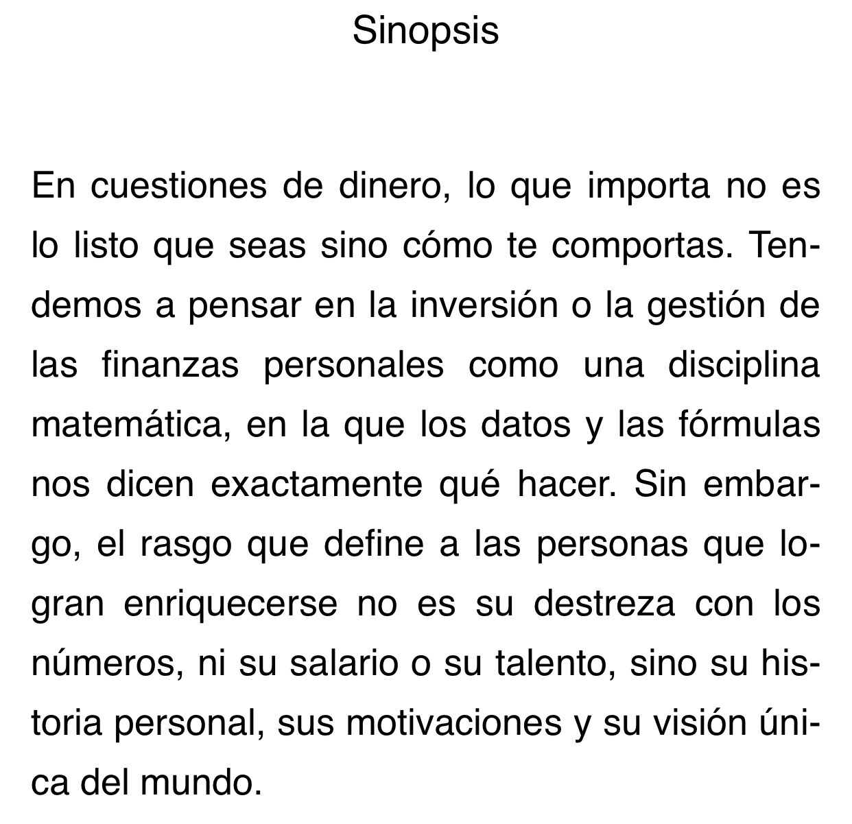 Como piensan los ricos / la psicología del dinero