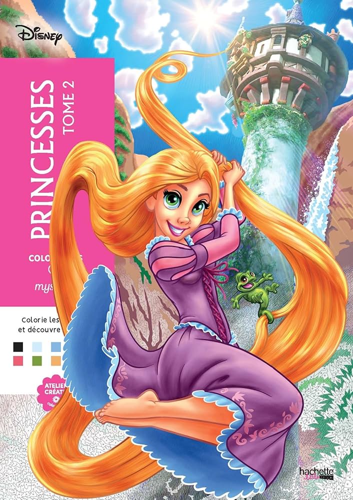 Libro de colorear Princesses Tome 2 | Rapunzel | Francia – ByAnaCeci