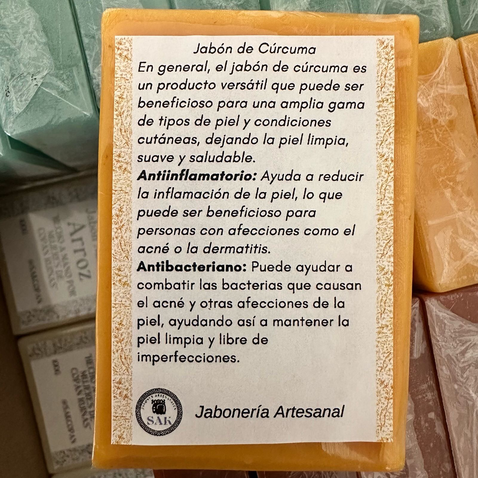 Jabon natural - Curcuma