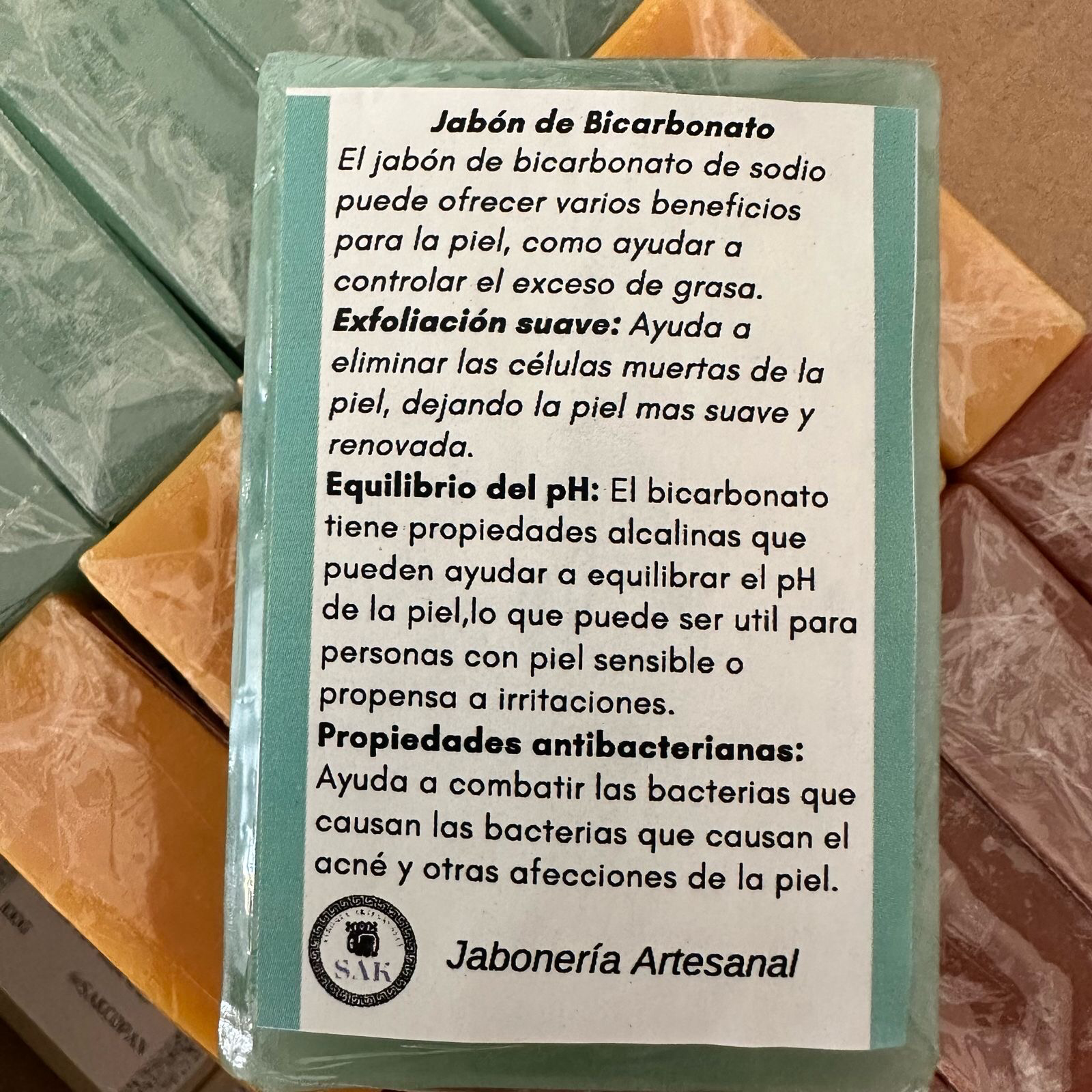 Jabon natural - Bicarbonato