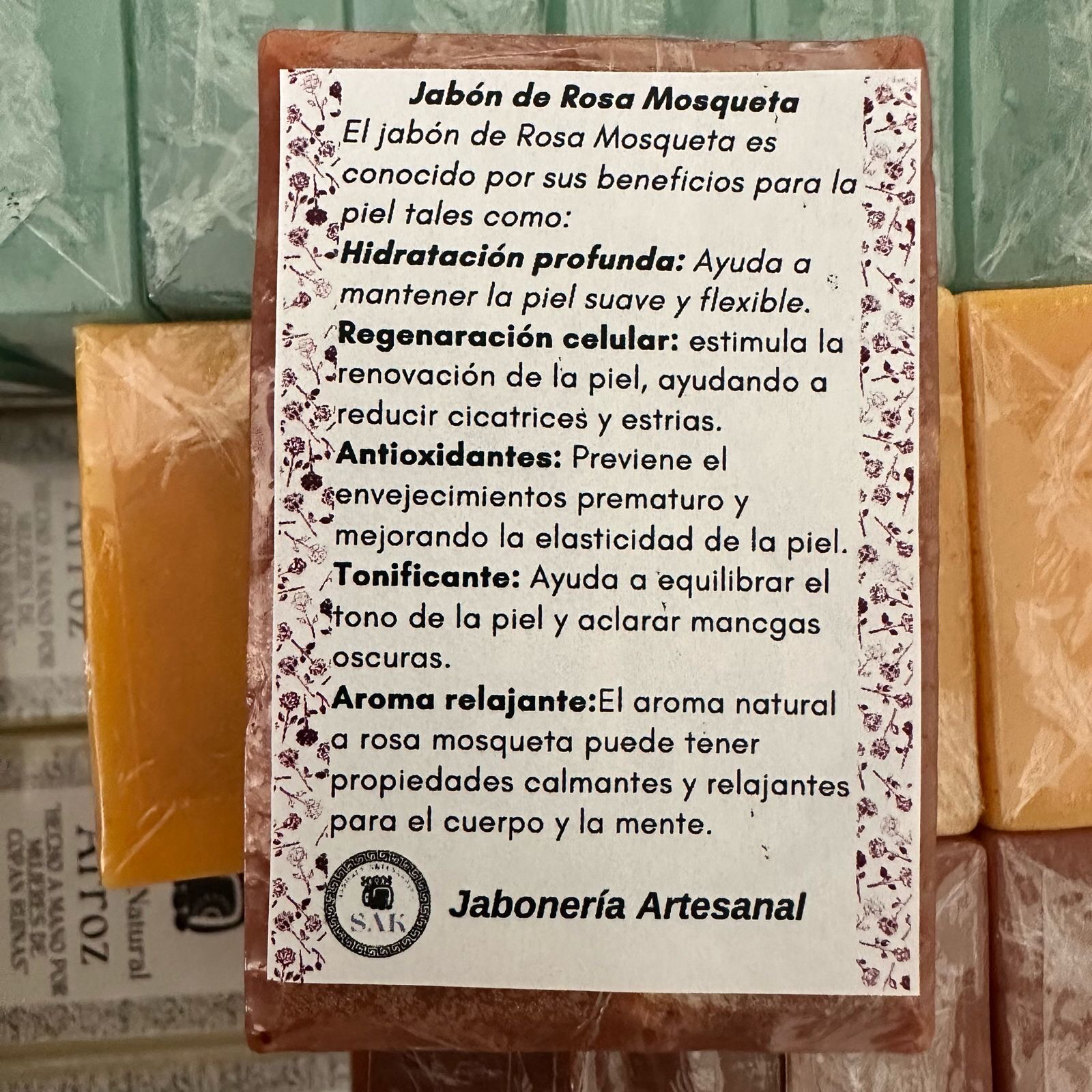 Jabon natural - Rosa Mosqueta