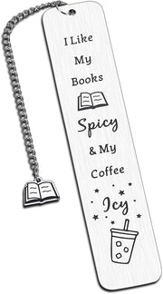 Separador metálico I books spicy & my coffe