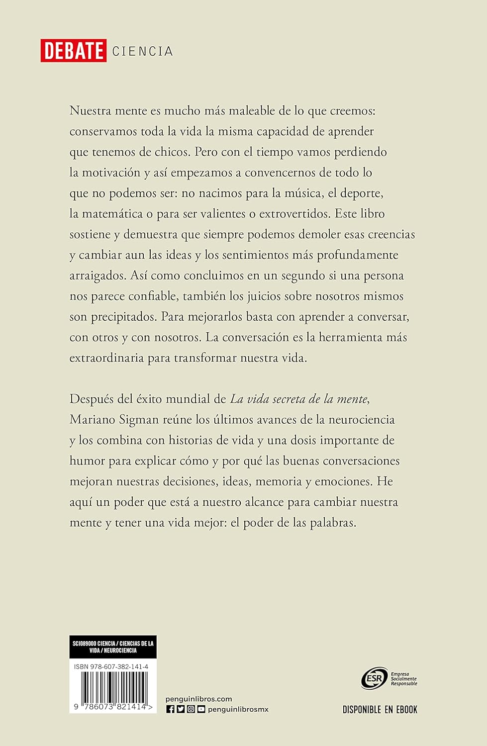 El poder de las palabras / Mariano Sigman | De bolsillo