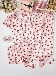 Pijama tres piezas - cereza