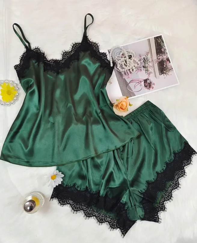 Pijama corta - verde