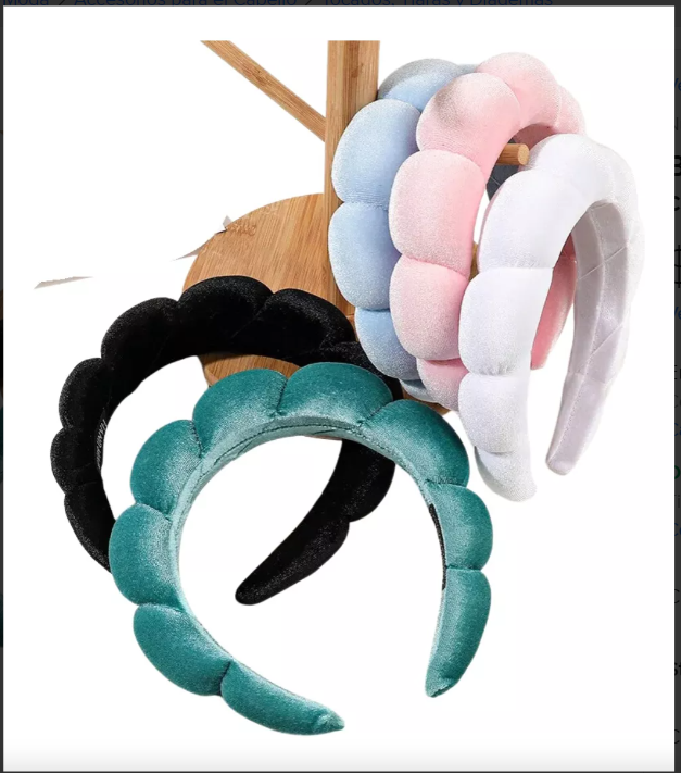 Diadema de Terciopelo para Skin Care