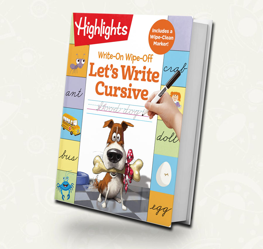 Write-On Wipe-Off Let's Write Cursive | Highlights