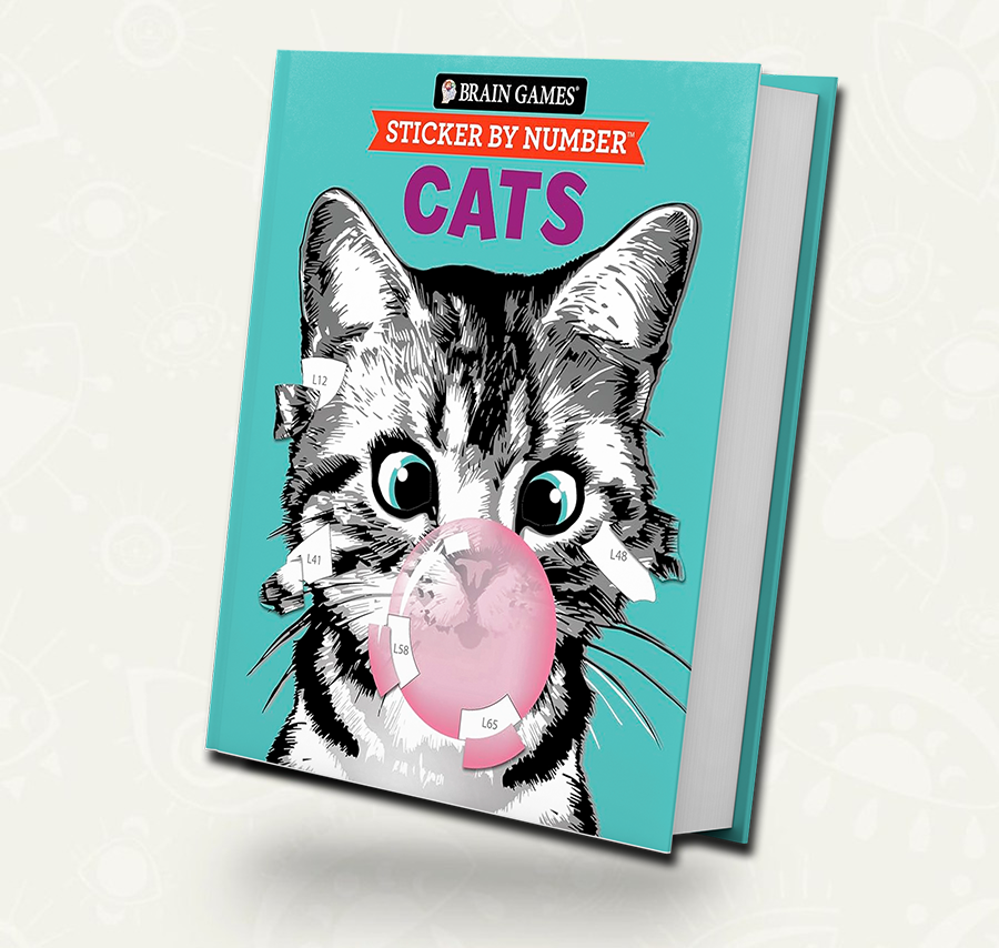 Brain Games - Sticker by Number cats