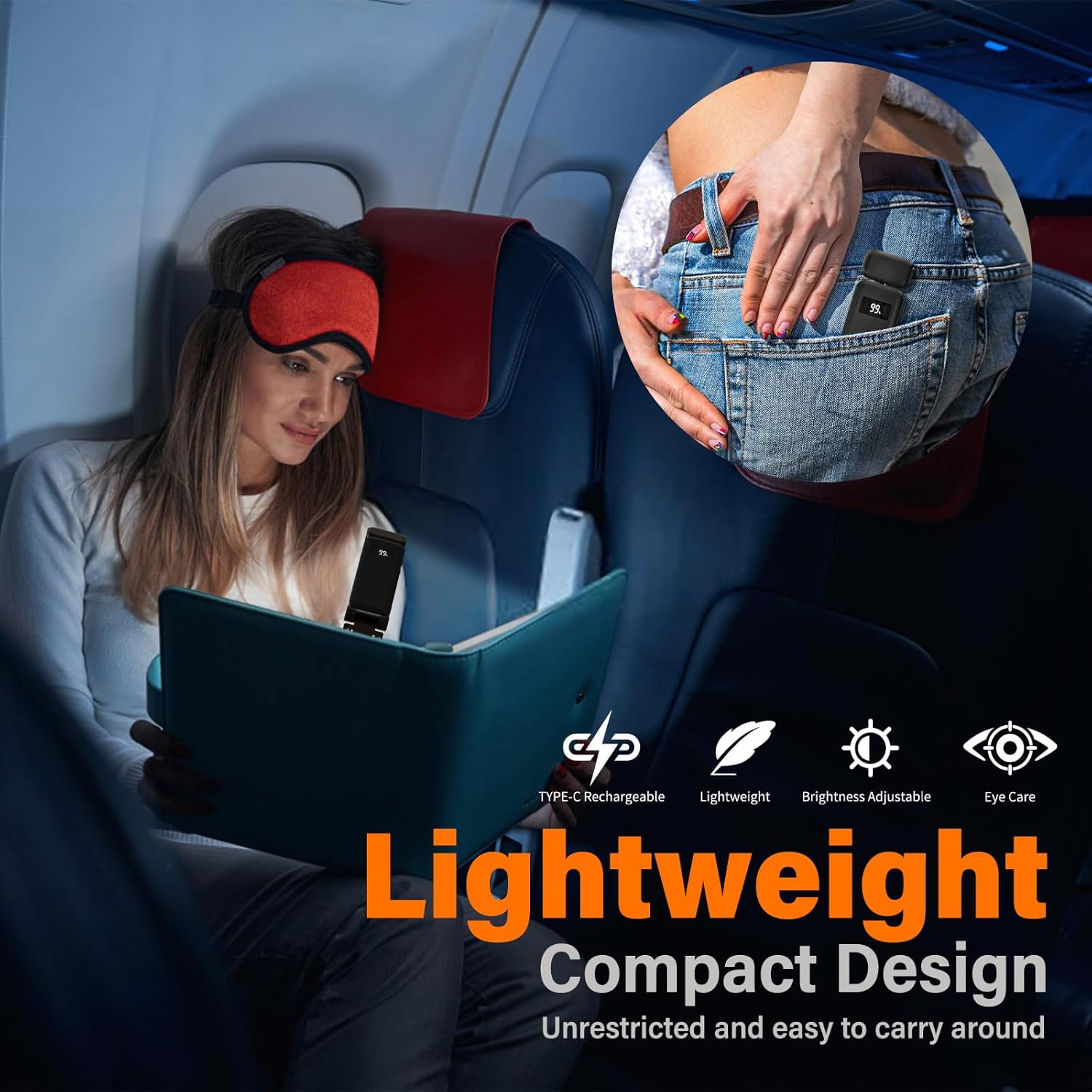 Lampara led portatil para libro