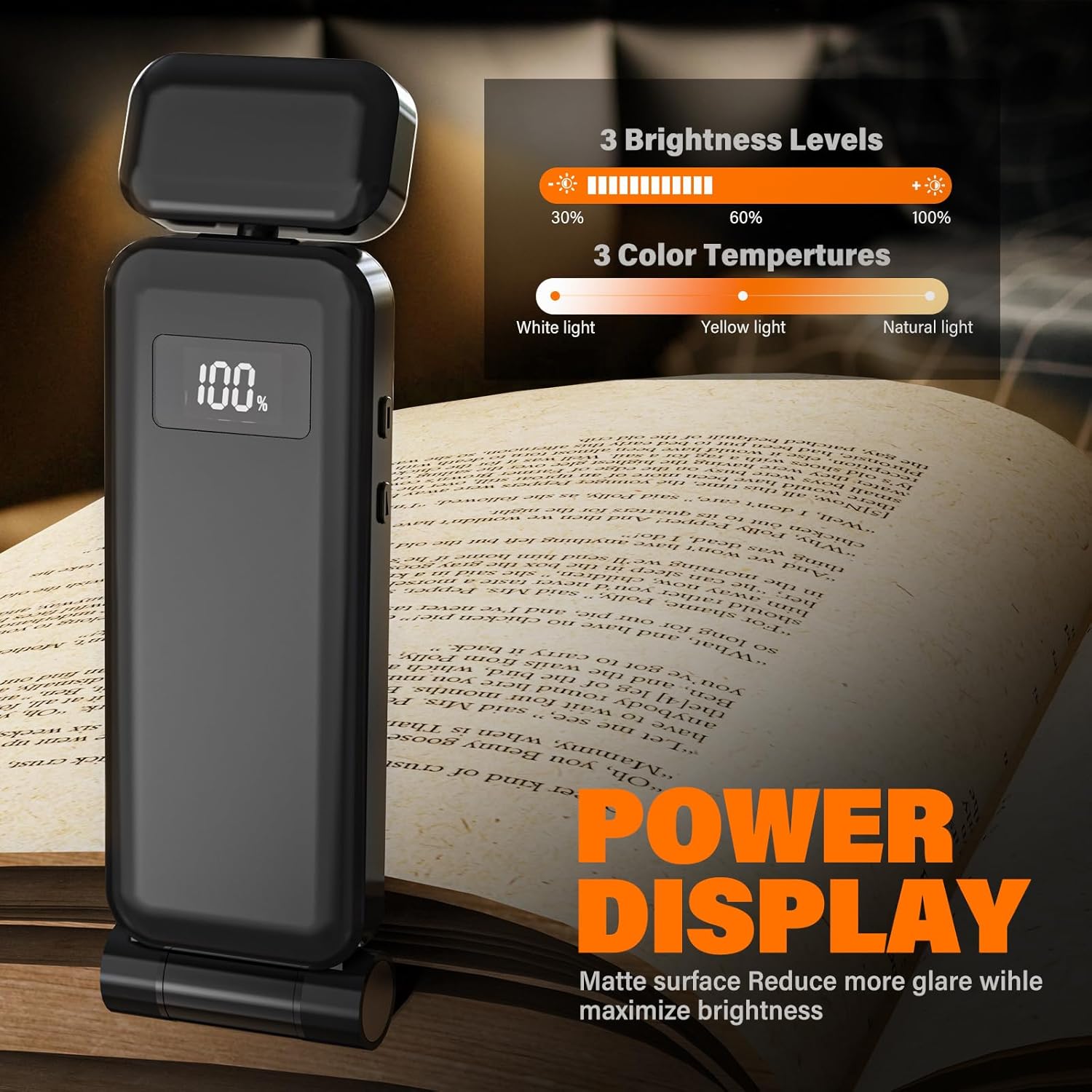 Lampara led portatil para libro