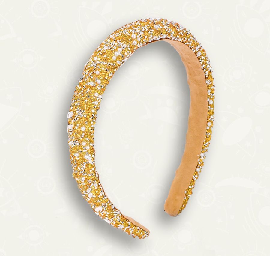 Diadema de Perlas y Brillos