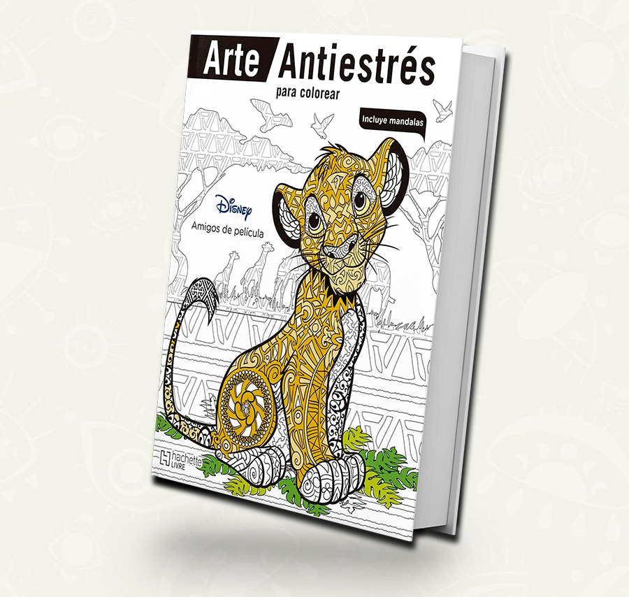Libro colorear amigos de pelicula arte antiestres