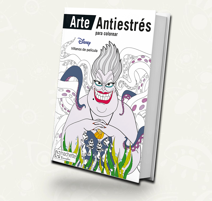 Libro colorear Villanos de pelicula antiestres