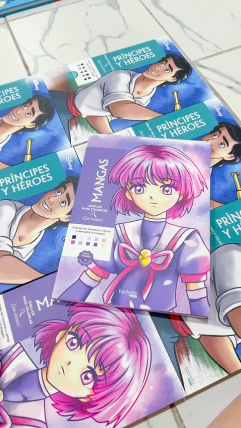 Libro de colorear mangas/ España