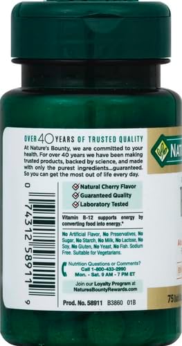 Vitamina B12 2500 mcg / 75 UD. / Suplemento