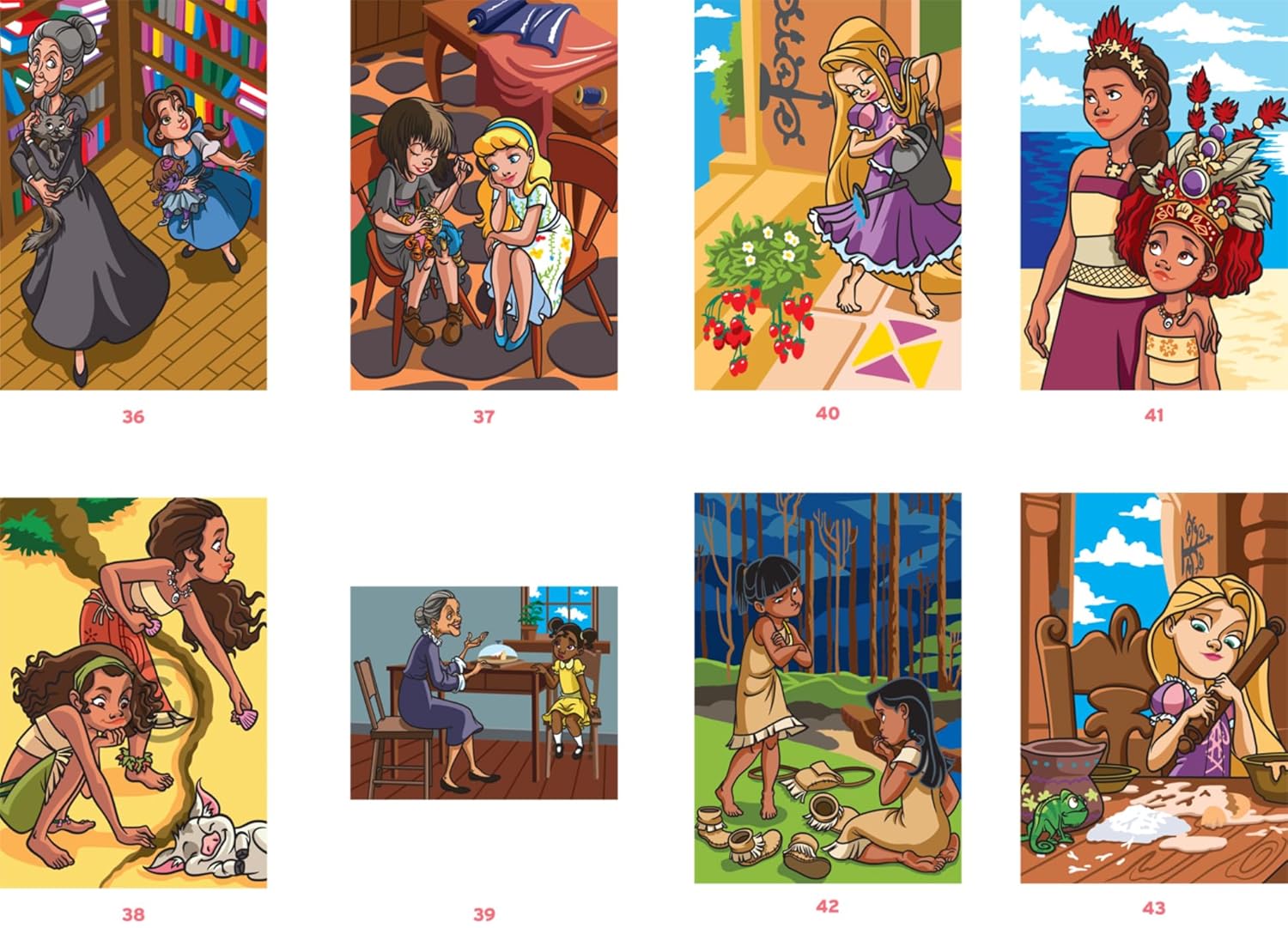 Libro de colorear pequeñas princesas/ España