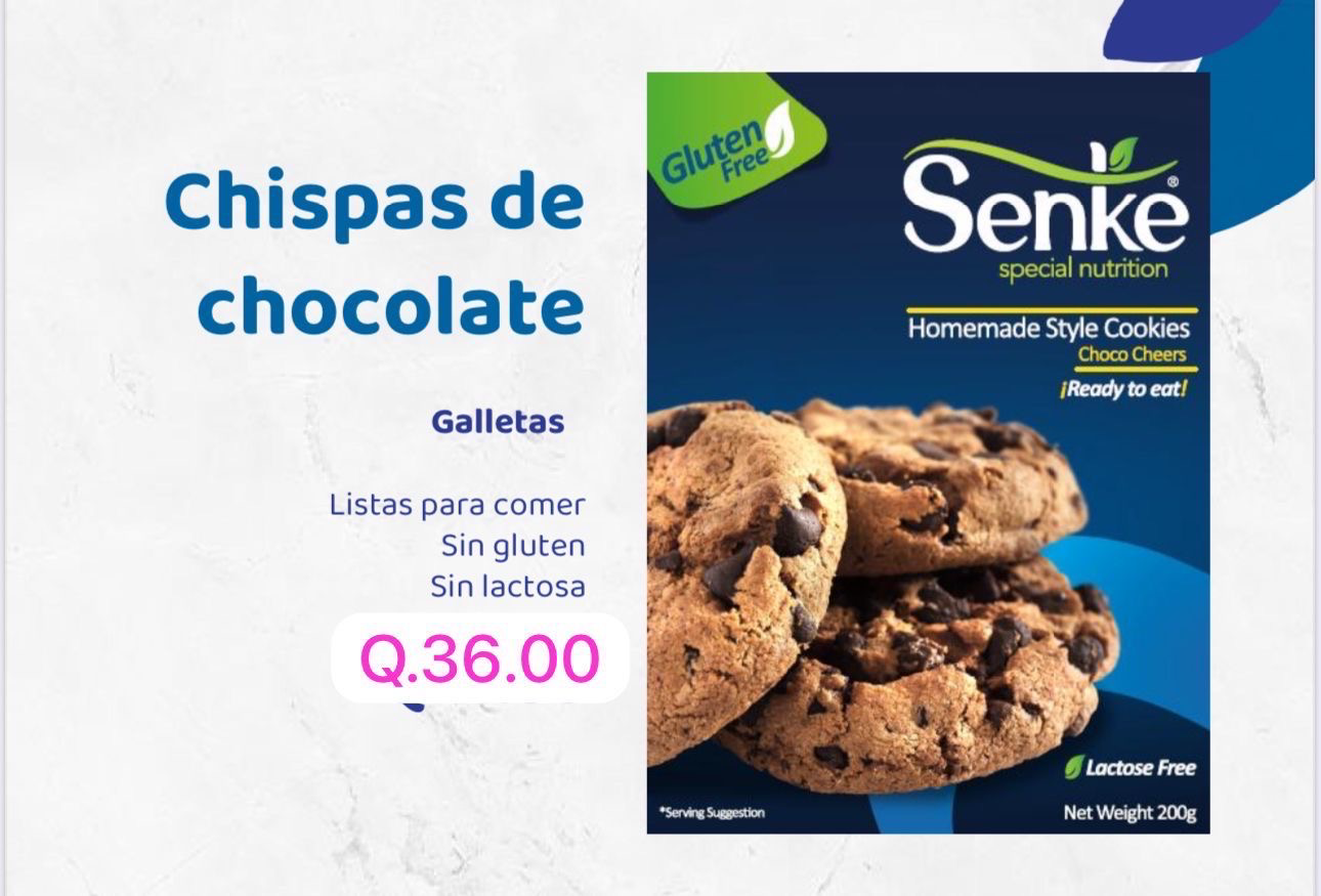 Galletas sin gluten | Chispas de chocolate - Senke