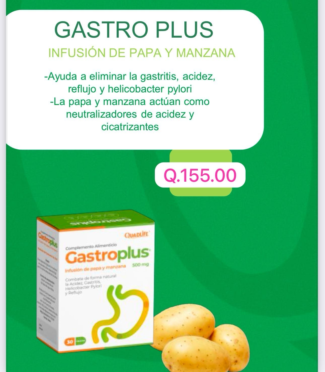 Gastro Plus | Infusion de manzana y papa - Suplemento | Senke
