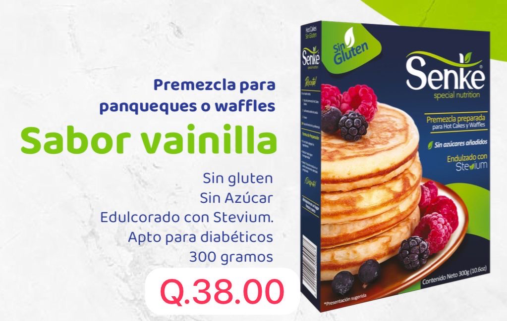 Mezcla para Panqueques | Sabor Vainilla - Gluten free - Senke