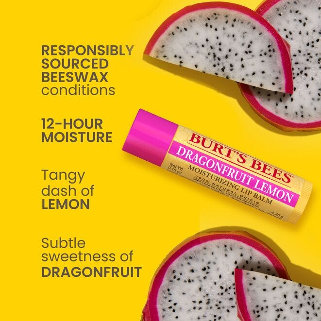 Balsamo Labial - Sabor Fruta del Dragón y Limón - Burts Bees | top