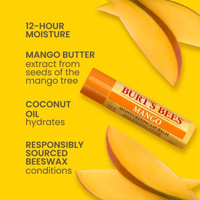 Balsamo Labial - Sabor Mantequilla de Mango - Burts Bees