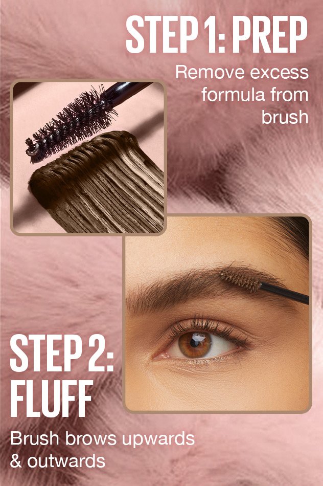 Super fluff 255 para cejas Marron suave 002 / Maybelline