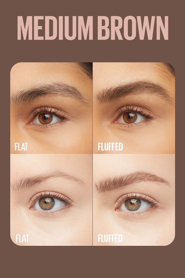 Super fluff  257 para cejas Marron Medio 003 / Maybelline