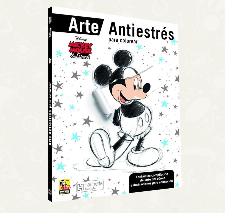 Libro colorear Mickey Mouse antiestres
