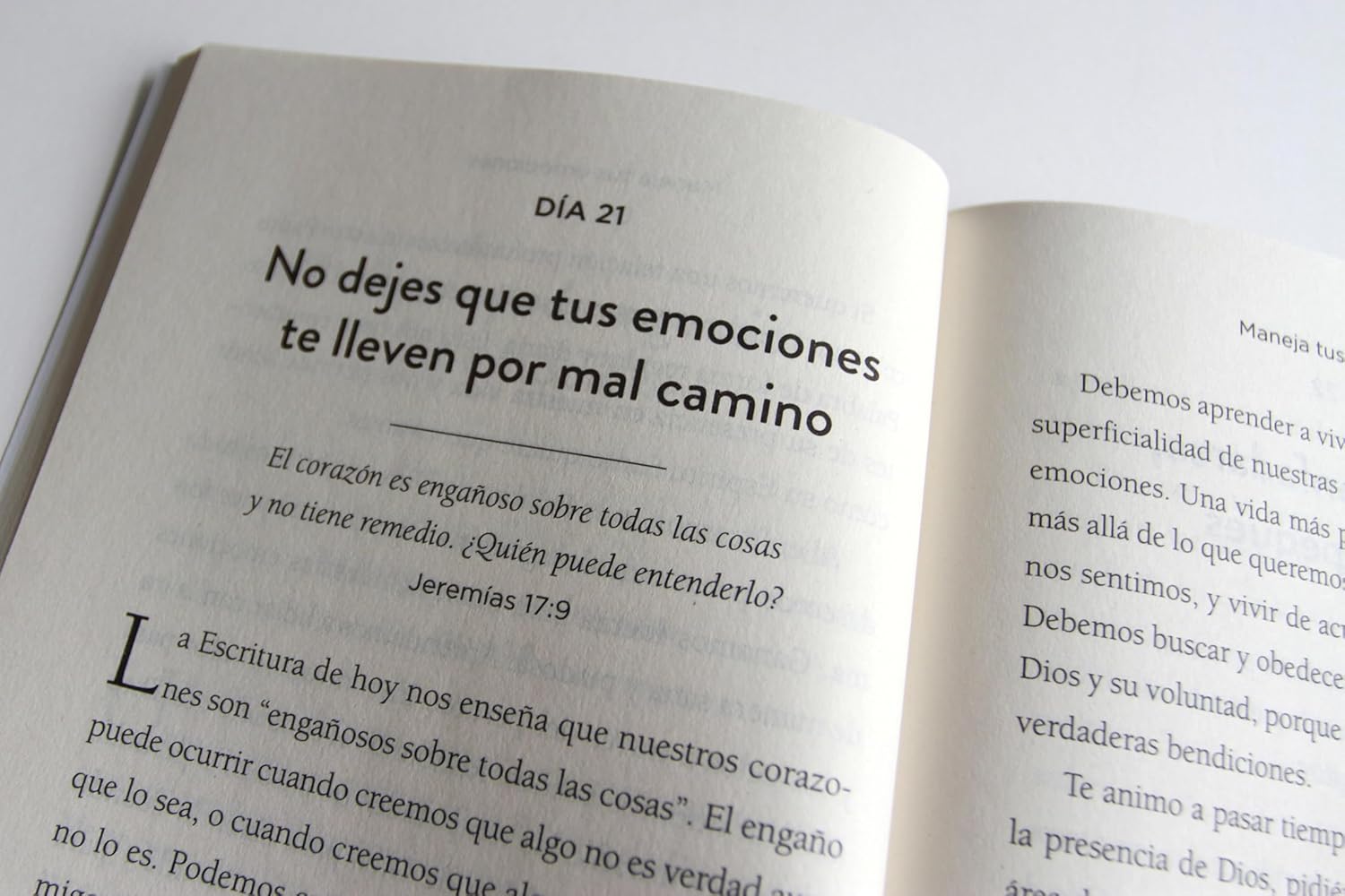 Maneja tus emociones | Devocional