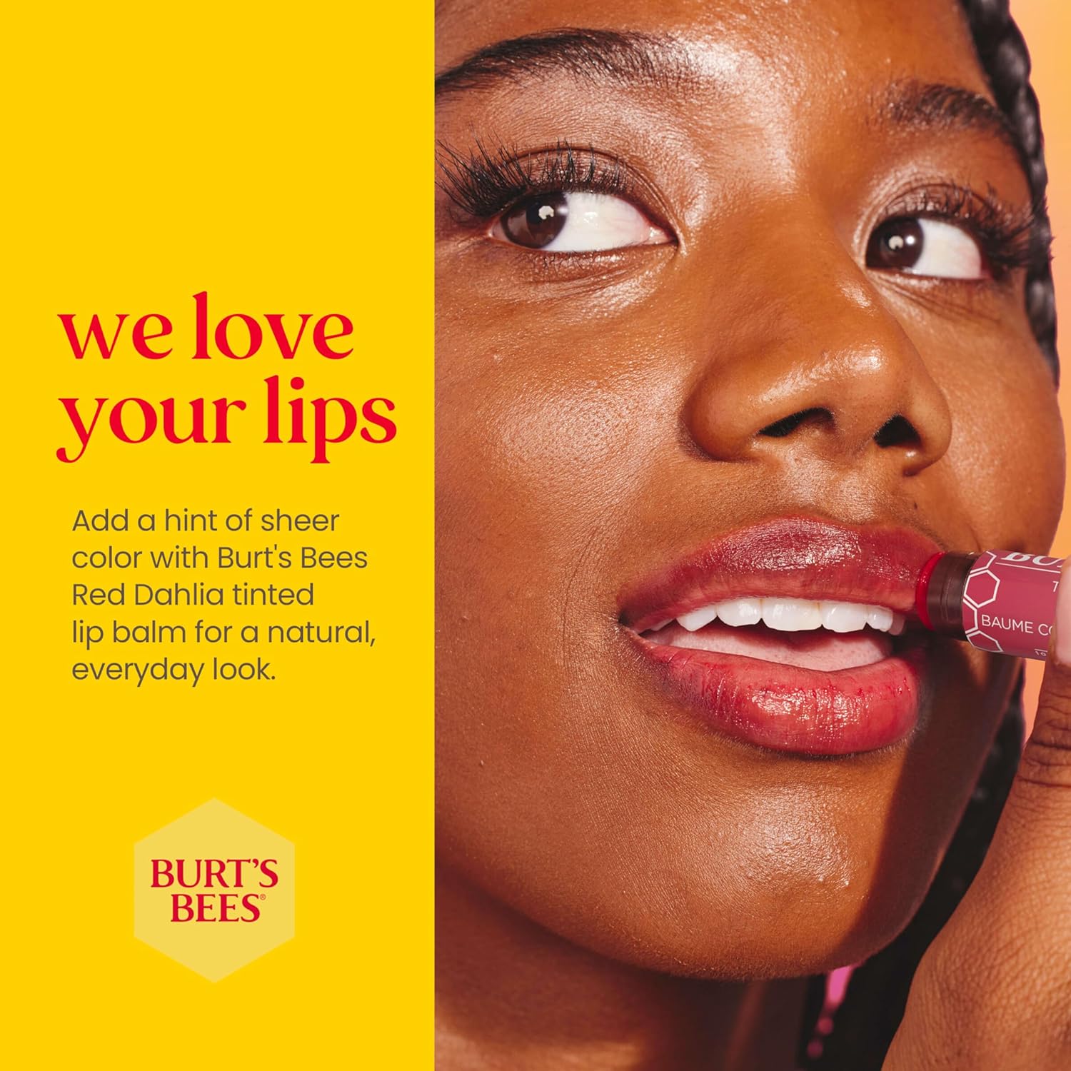 Balsamo Labial con Color - Rojo Dahlia - Burts Bees
