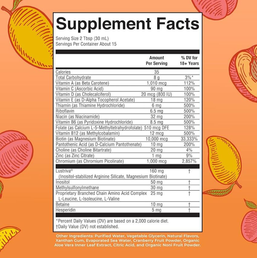 Suplemento Multivitaminico para el crecimiento del cabello 30 ONZ