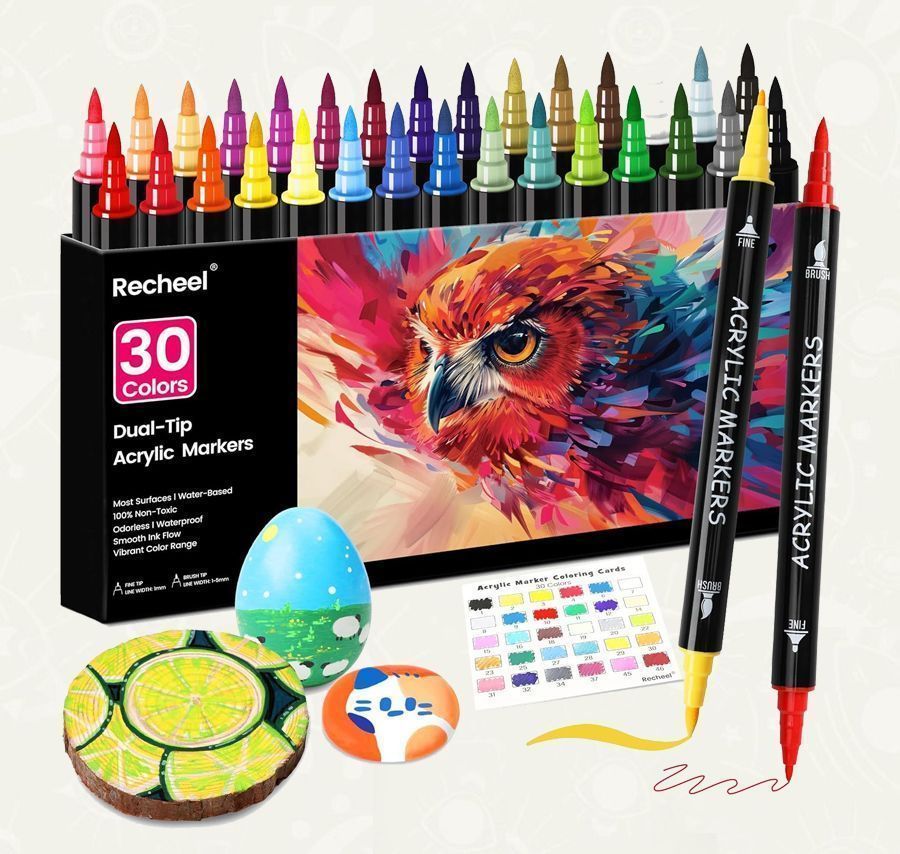 Marcadores acrilicos 30 unidades