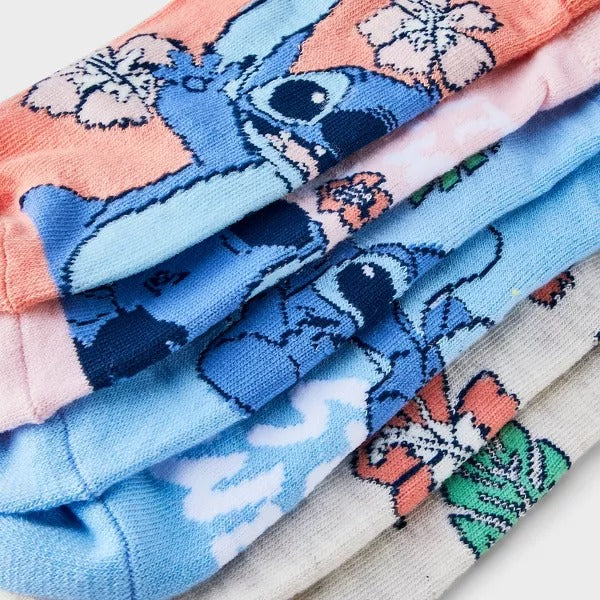 Set de Calcetas Lilo & Stitch - 6 Pares | Talla 4-10 para Mujer
