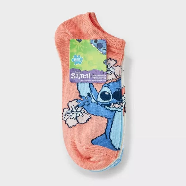 Set de Calcetas Lilo & Stitch - 6 Pares | Talla 4-10 para Mujer