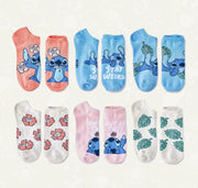 Set de Calcetas Lilo & Stitch - 6 Pares | Talla 4-10 para Mujer